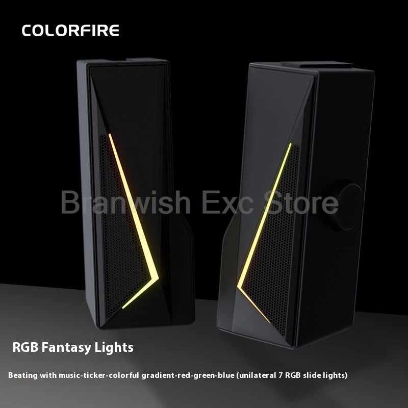 2x2.5W Computer Speaker RGB Li - Rgb Computer Soundbar For Pc recension och pris