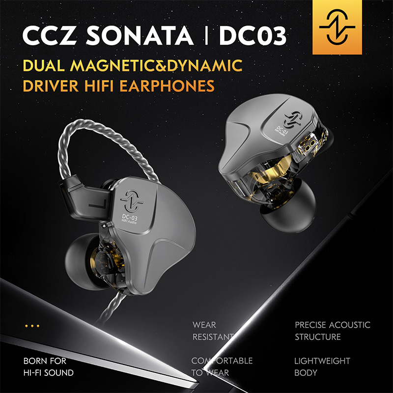 CCZ DC03 IEM Wired Earbuds 10m - In Ear Monitors For Singers recension och pris