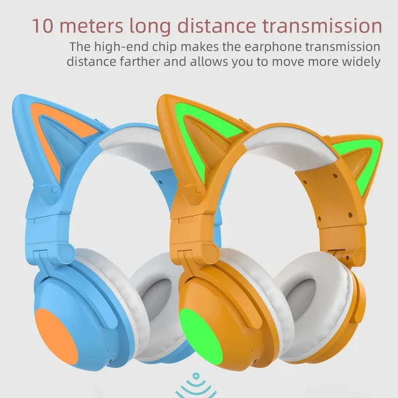 ZW068 LED Light Cat Ears Heads - Cat Ear Bluetooth Headset Led recension och pris