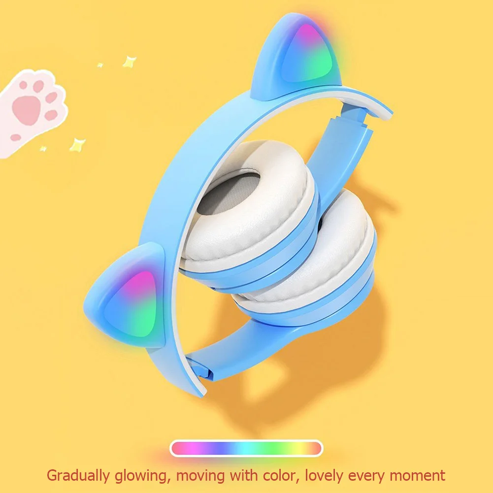 Flashing LED Cute Cat Ears Hea - Cat Ear Bluetooth Headset Led recension och pris