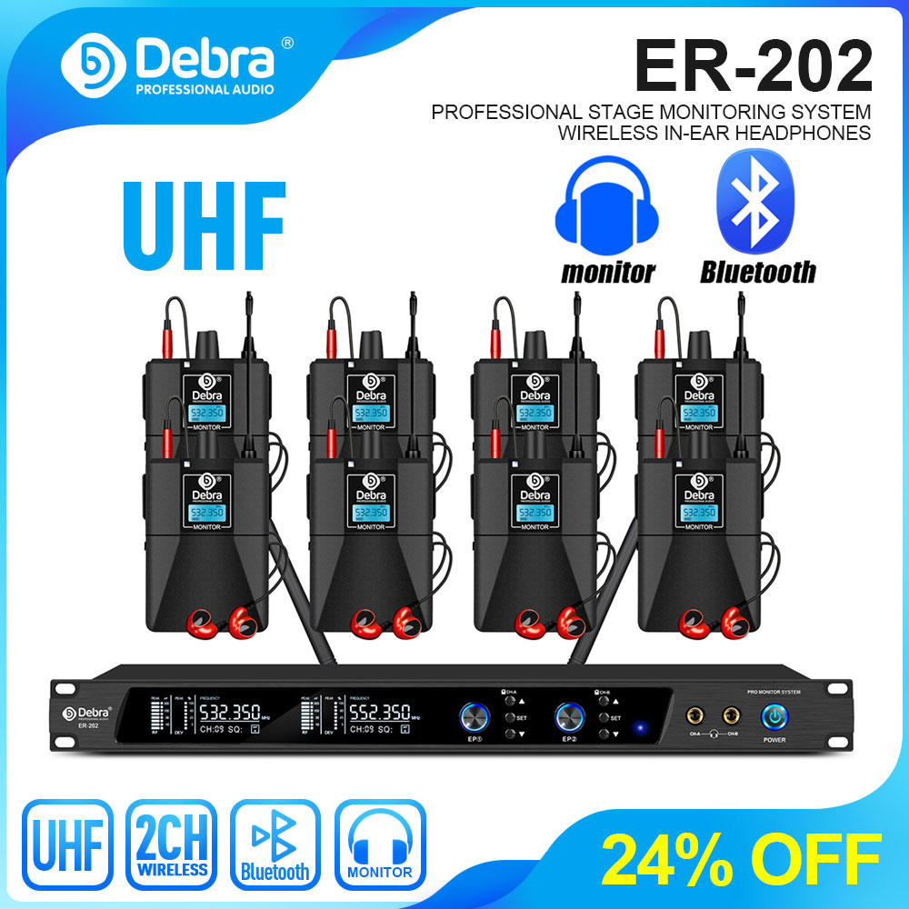 Debra UHF IEM ER-202 Wireless  - In Ear Monitors For Singers recension och pris