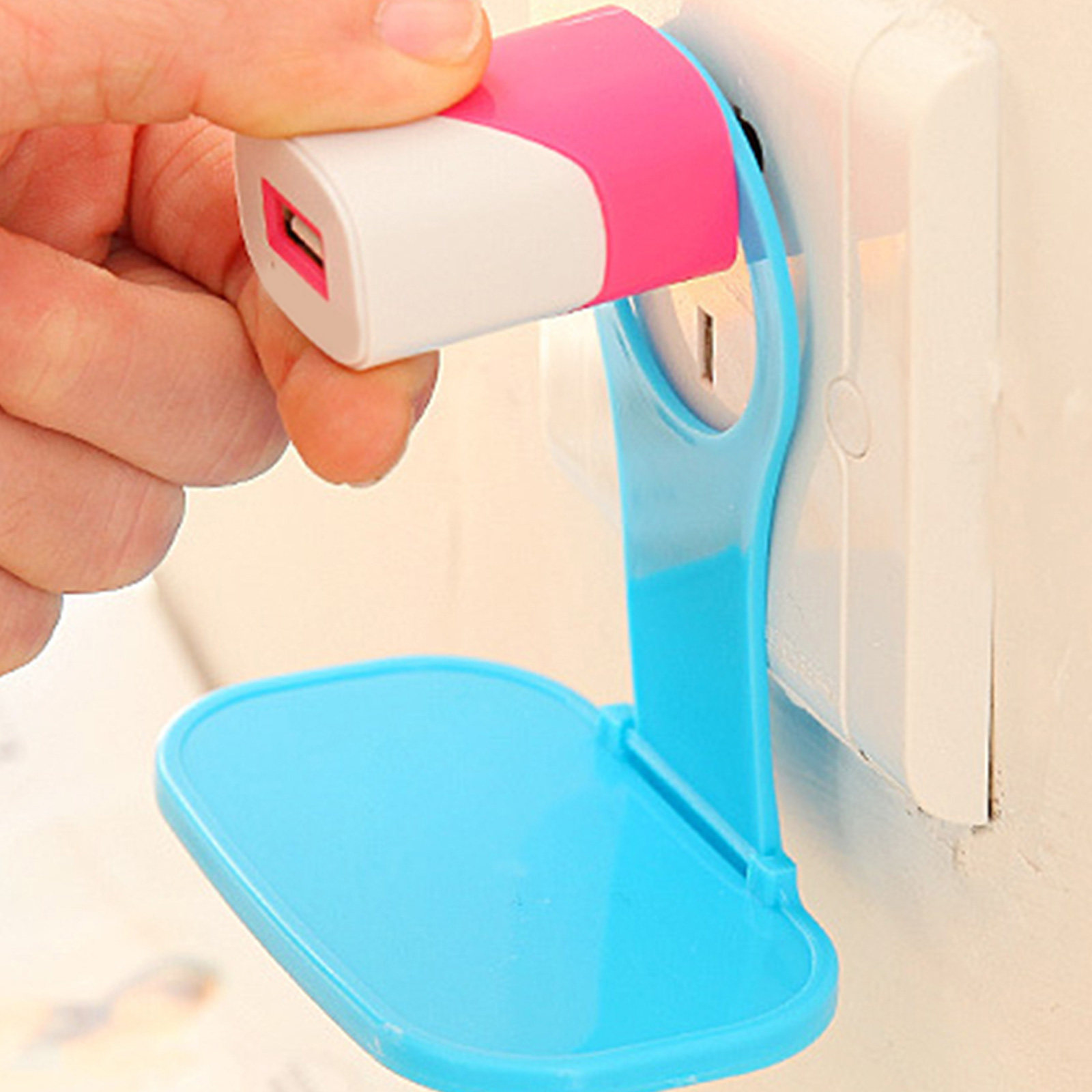 8Pcs Folding Wall Phone Hook L - Tablets recension och pris