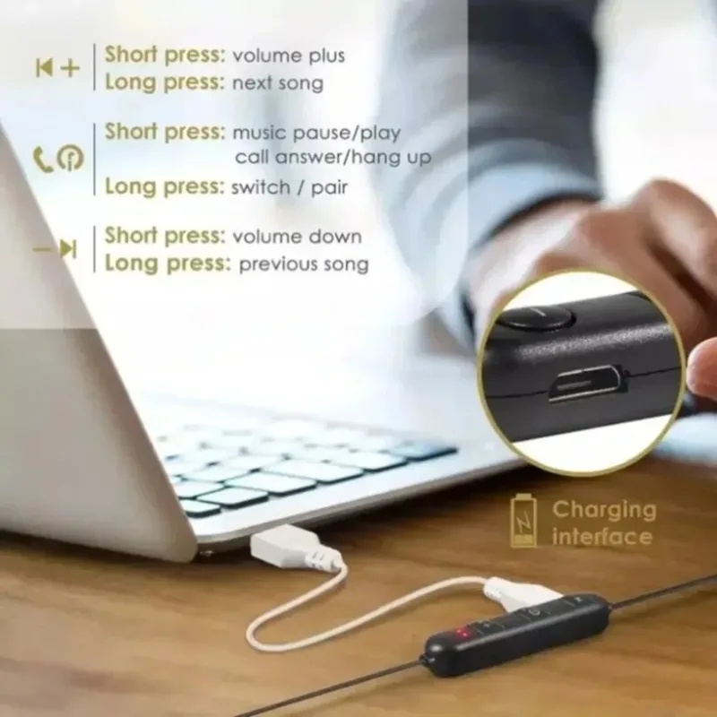 1/2/3/4pcs Neckband Bluetooth  - Magnetic Neckband Sports Earphones recension och pris