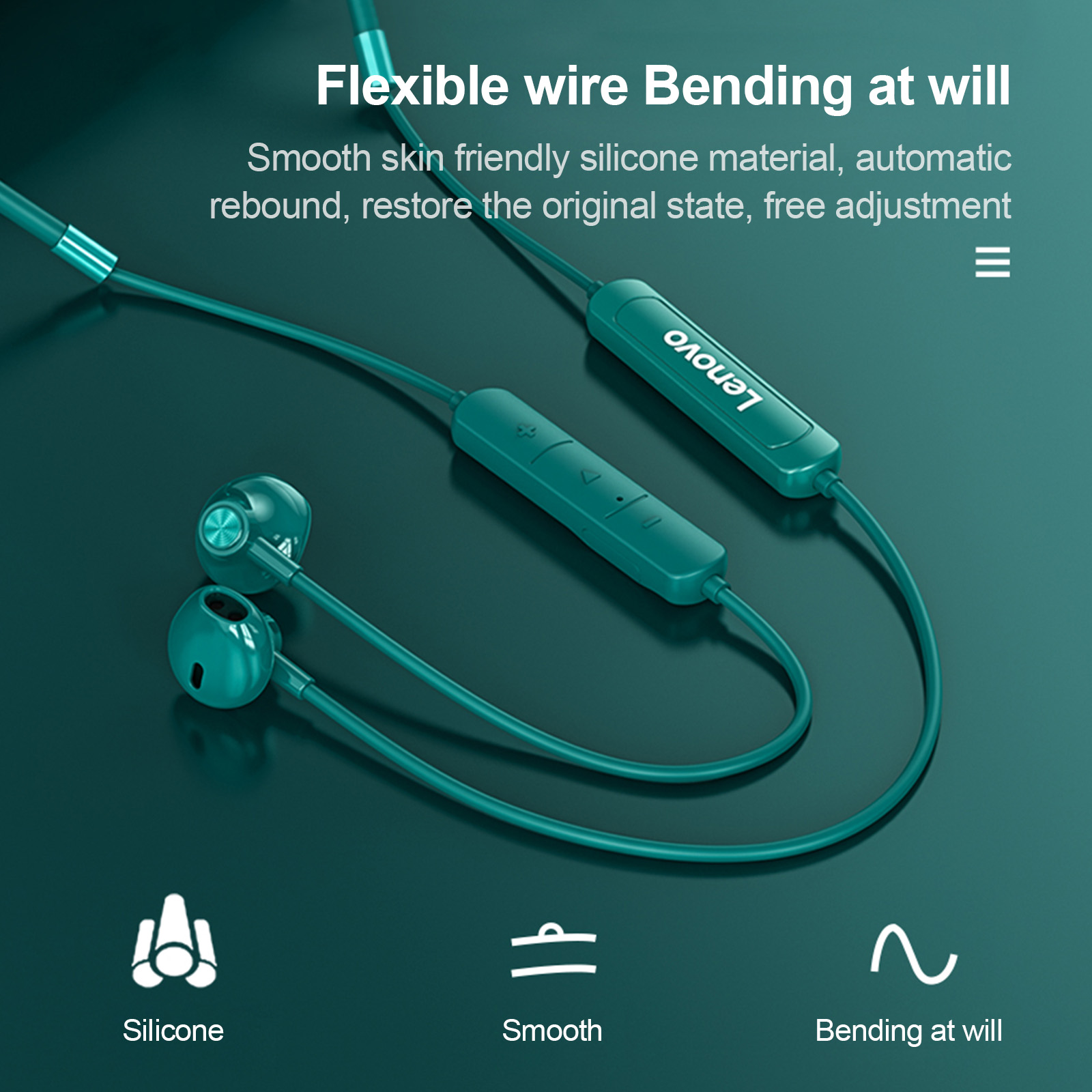 Original Lenovo SH1 Earphone B - Magnetic Neckband Sports Earphones recension och pris