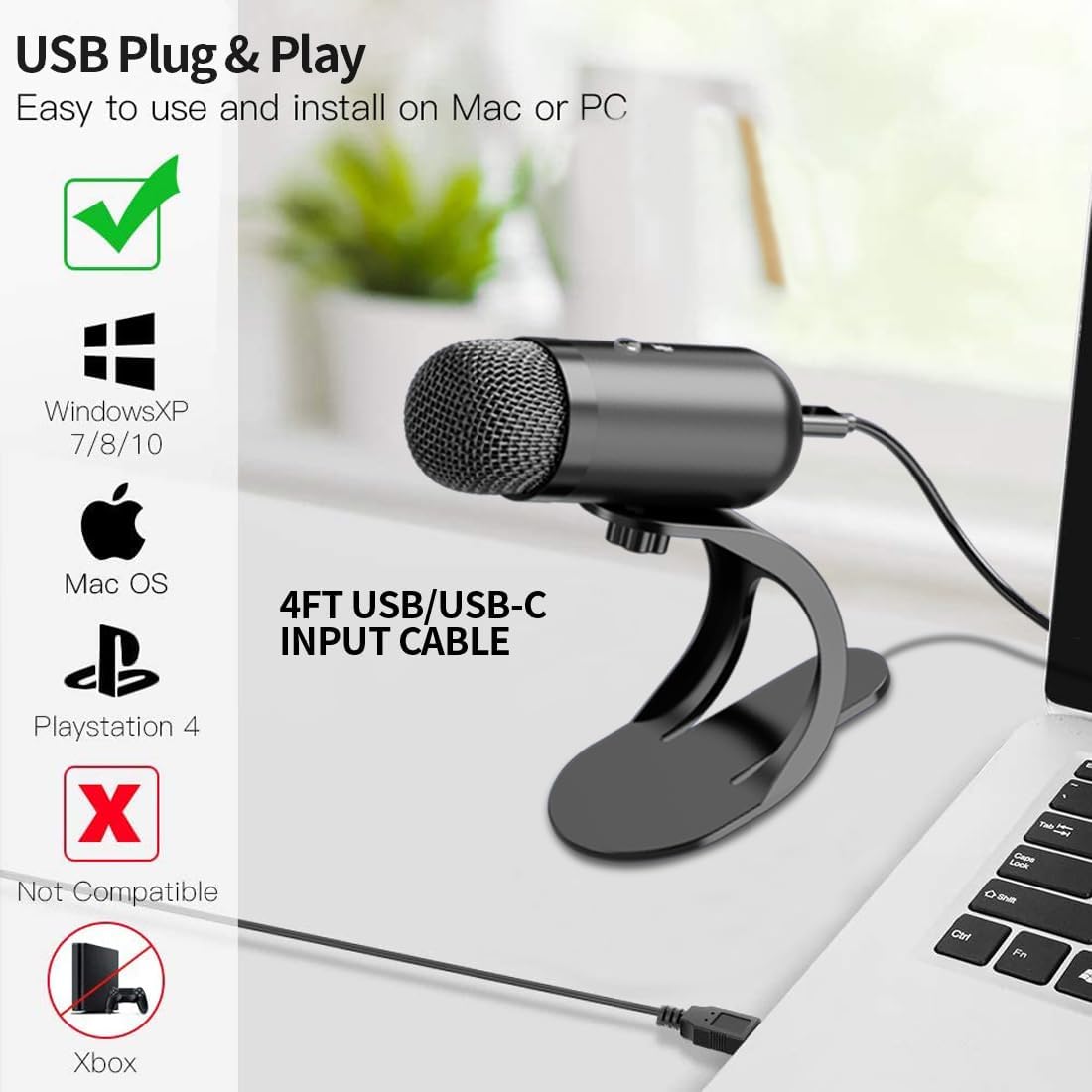 Professional USB Microphone Co - Tablets recension och pris